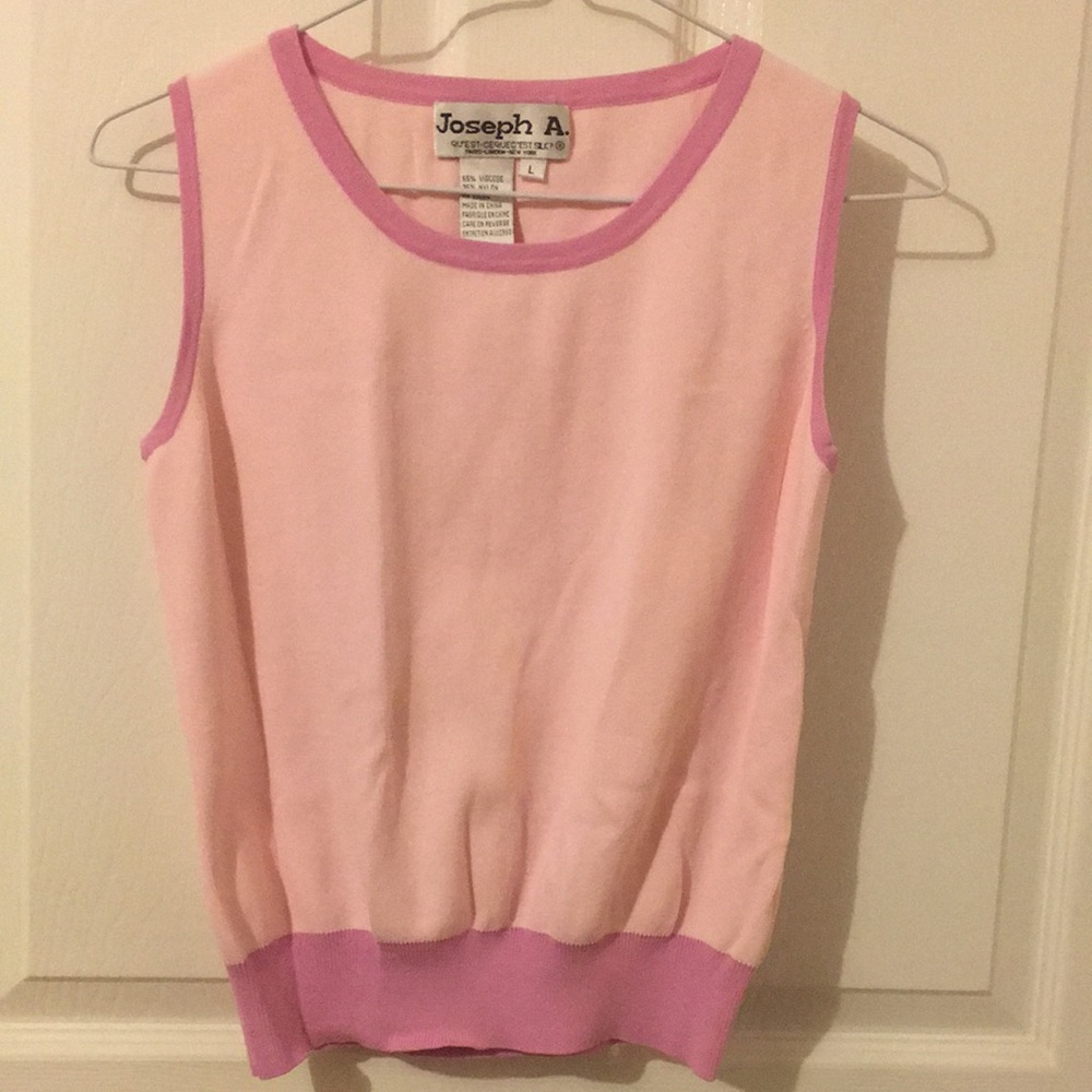 Joseph A. Light Pink Blouse Size L